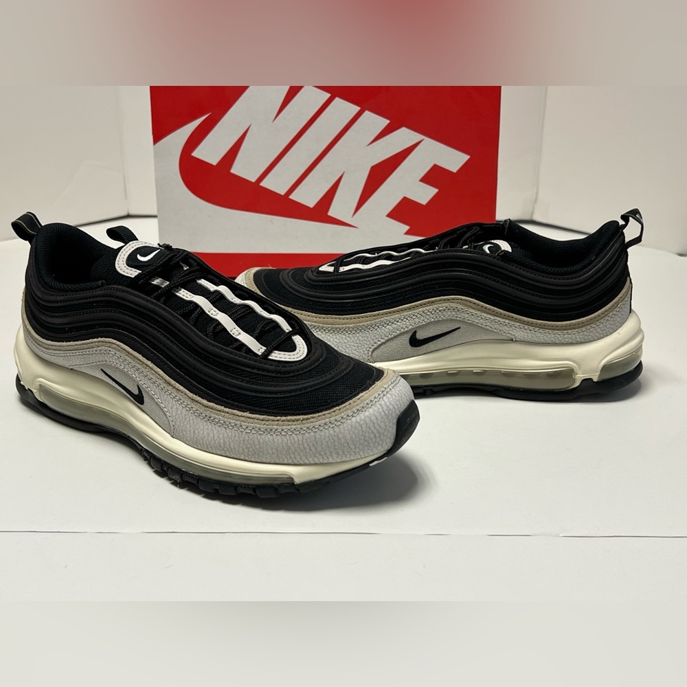Nike AIR MAX 97 SE Light Bone Black Khaki DV7421 002 Mens Sneakers Shoes 10.5